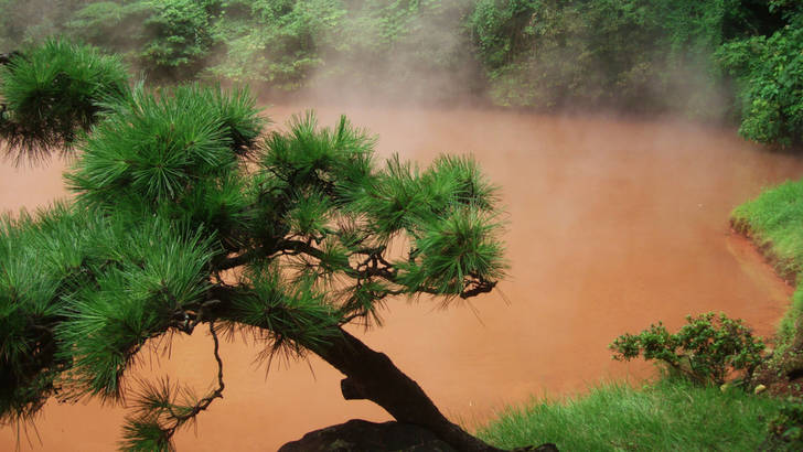 Beppu thermal baths and Yunohana baths